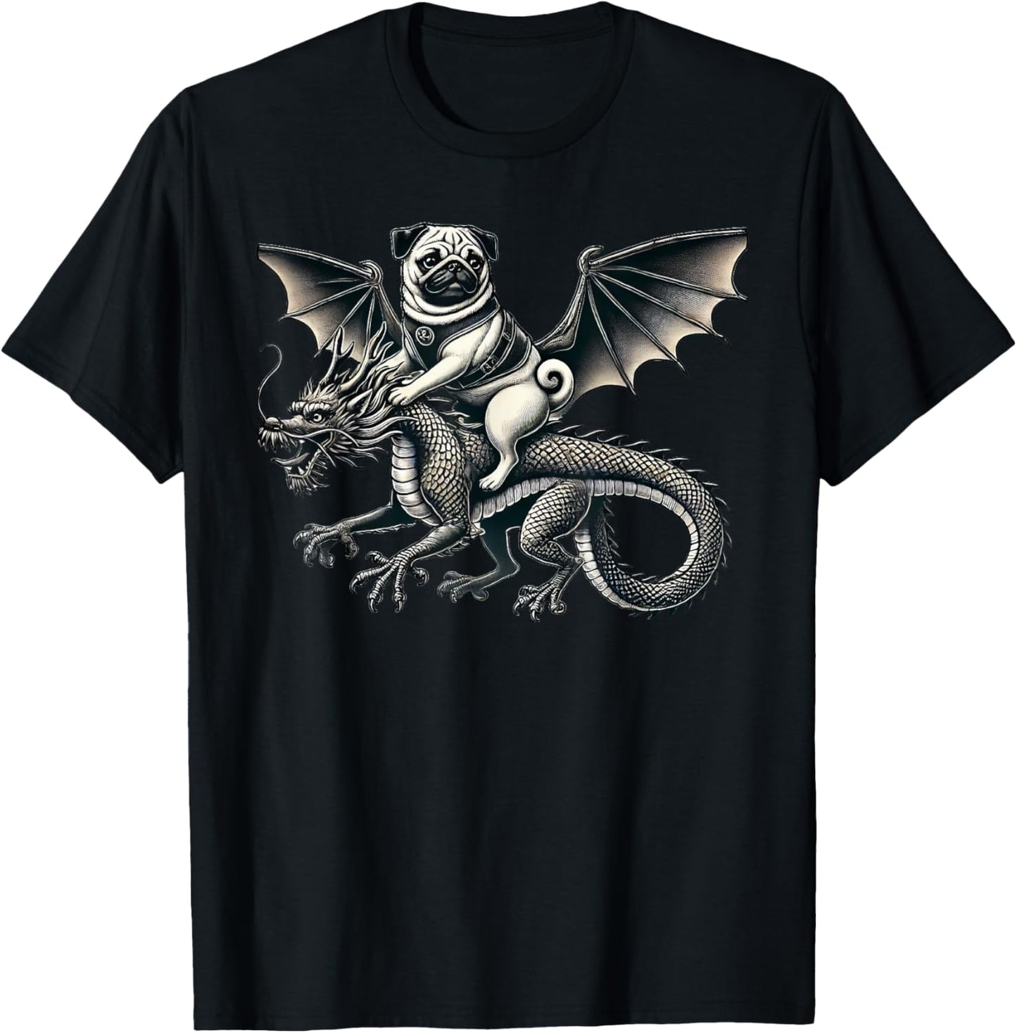 Dog Pug Dragon T-Shirt
