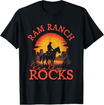 Western Life Rodeo Country Music Ram Ranch Really Rocks T-Shirt