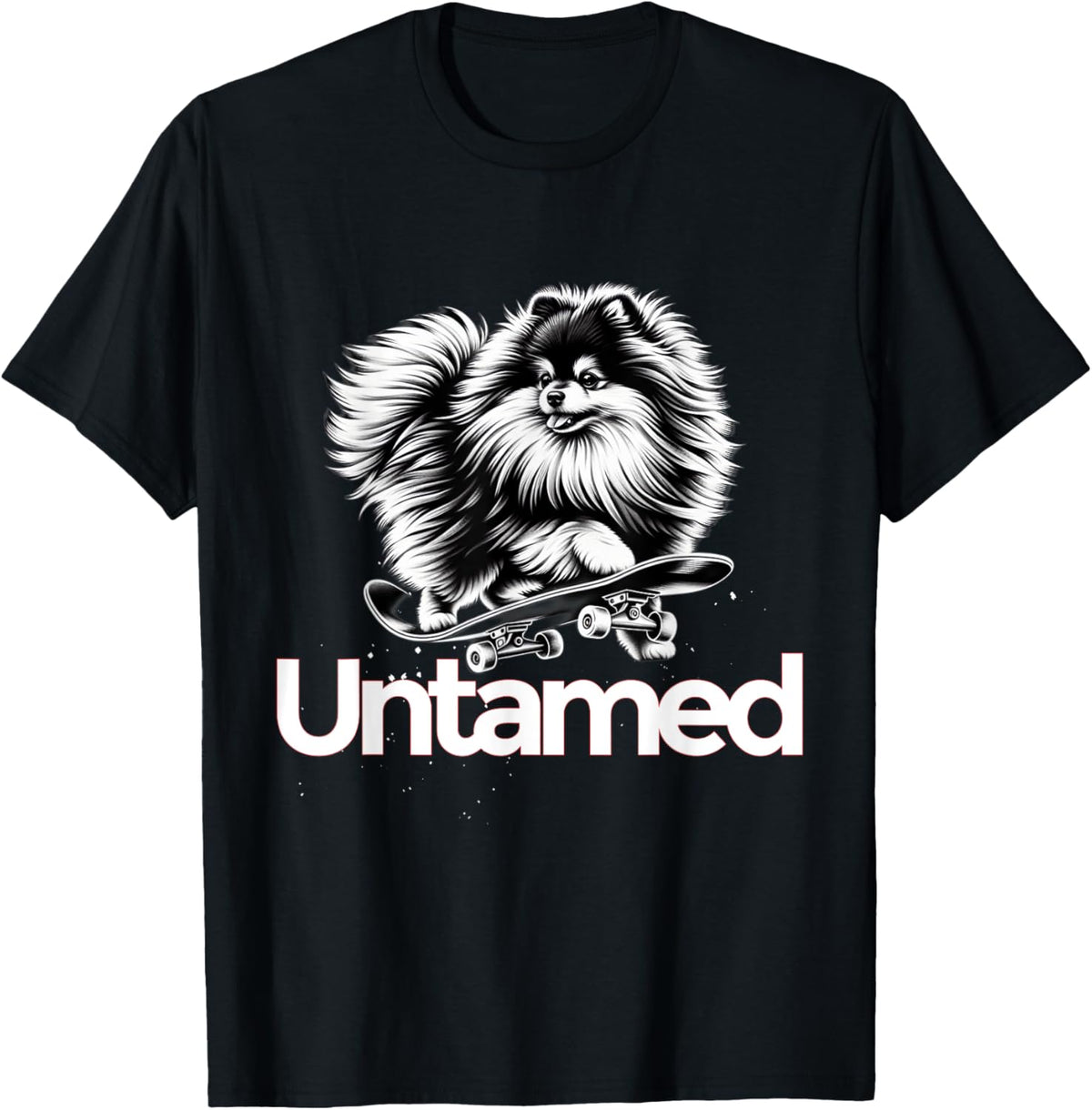 Pomeranian Pom-dog Untamed T-shirt for Men Women