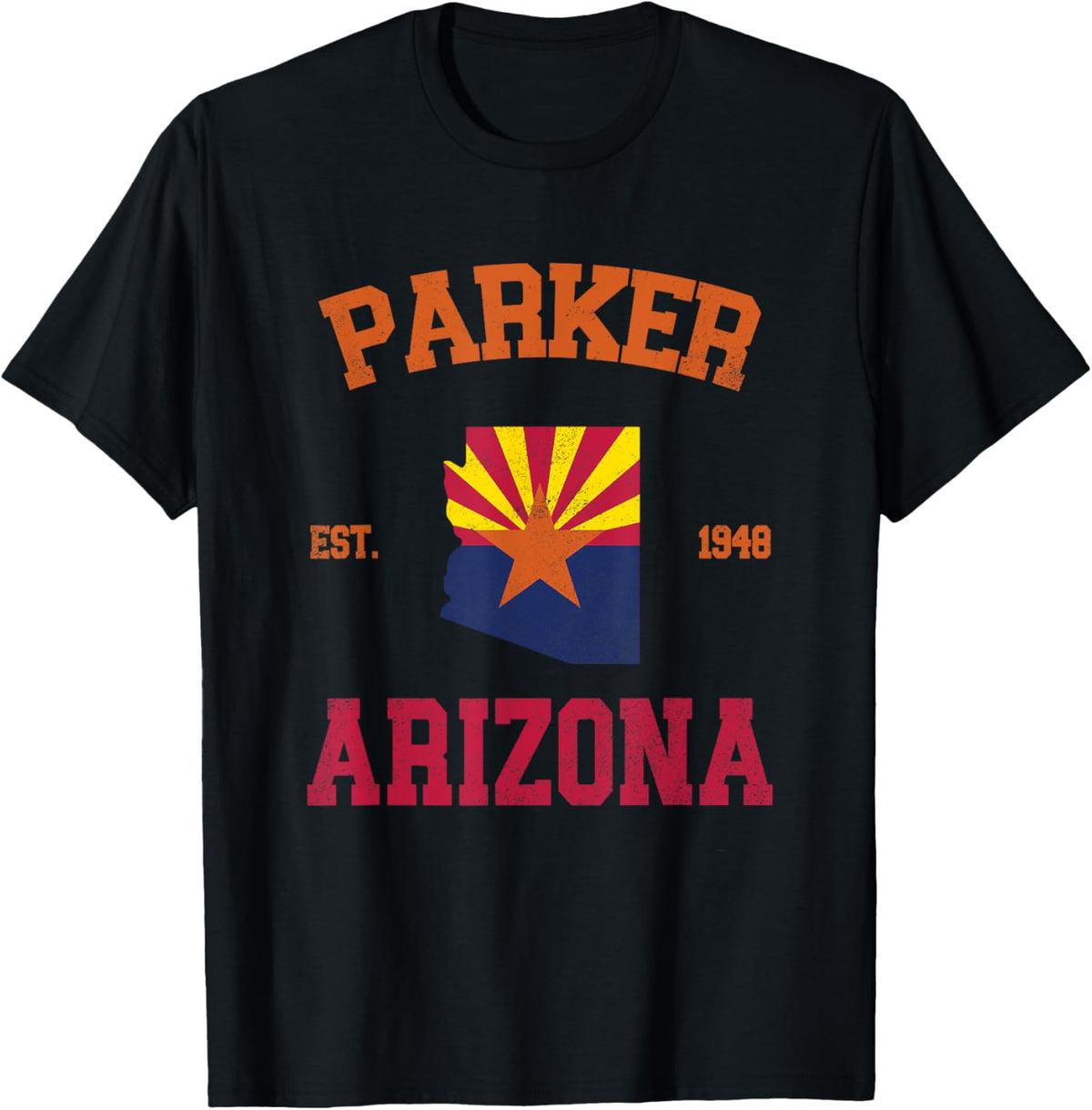 Parker Arizona AZ Designs Unisex-Adult Arizona Bear Graphic T-Shirt Black Small Classic Fit Short Sleeve Cotton 100% Lightweight Modern Crew Neck Pull On 1 Count 0 Pockets Machine Wash