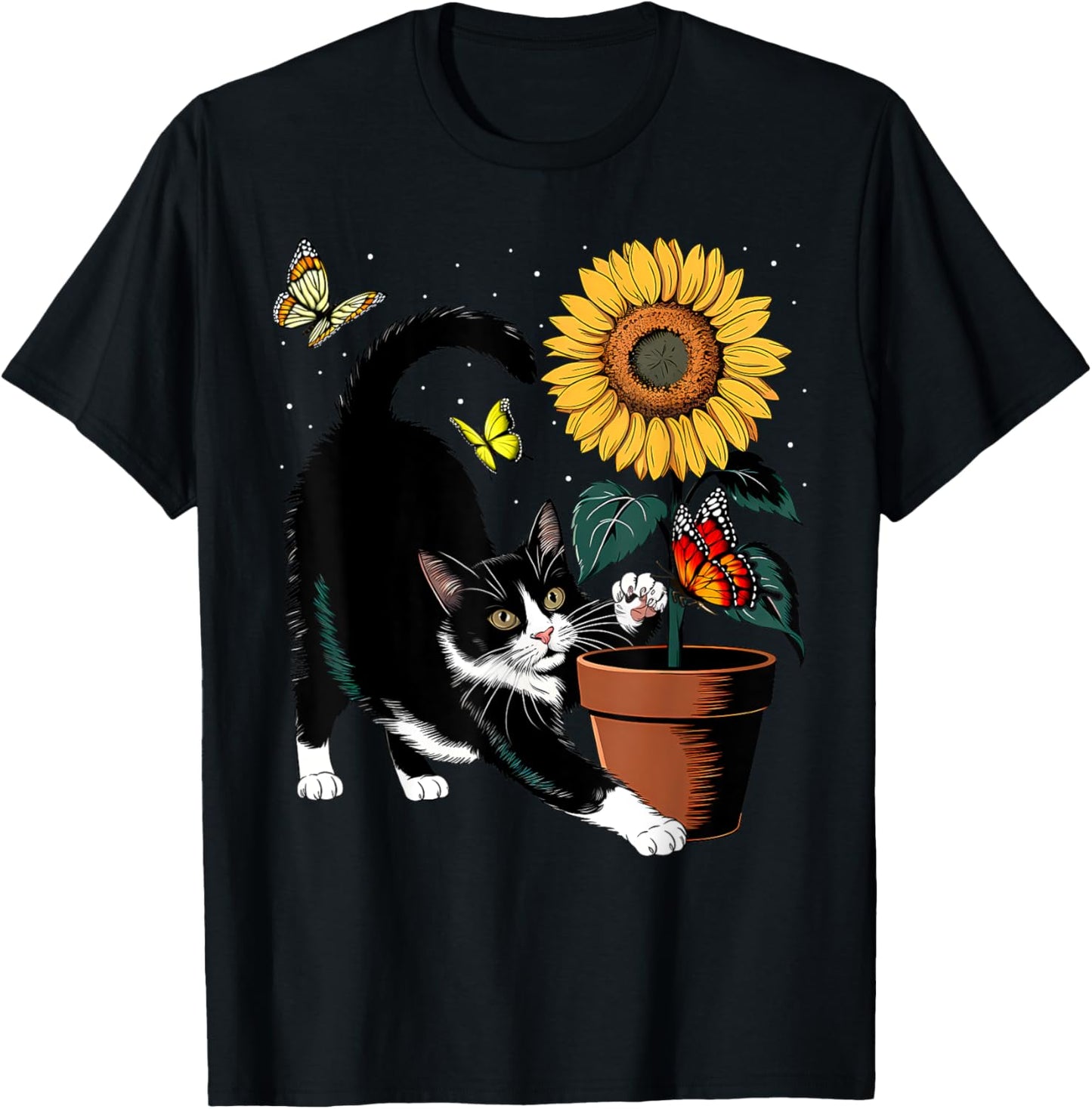 Sunflower Cat T-Shirt