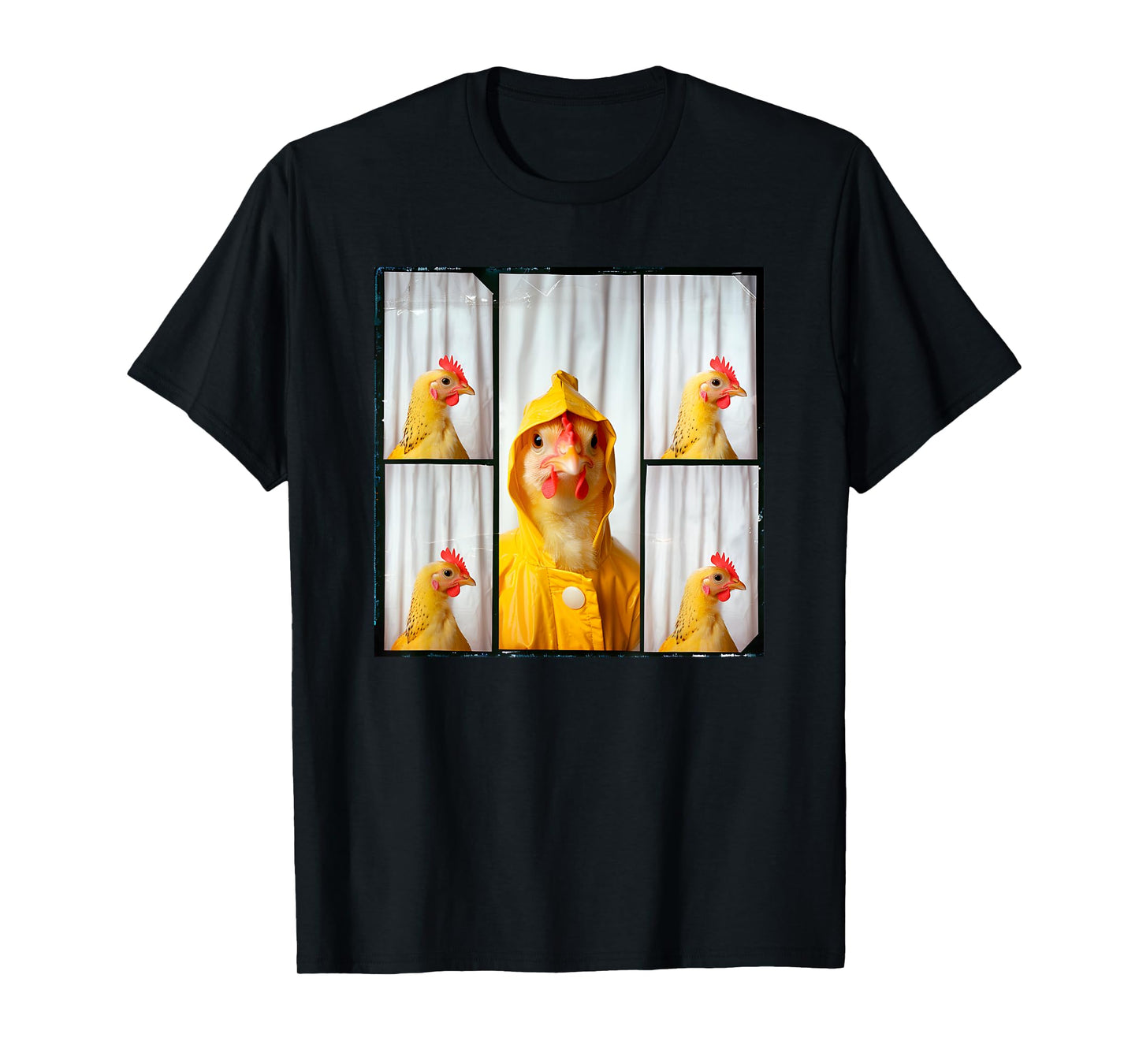 Funny Chicken Farm Animal Photobooth T-Shirt
