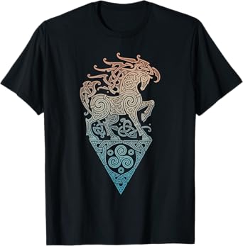 Great Love Horses VIKING CELTIC odins horse T-Shirt