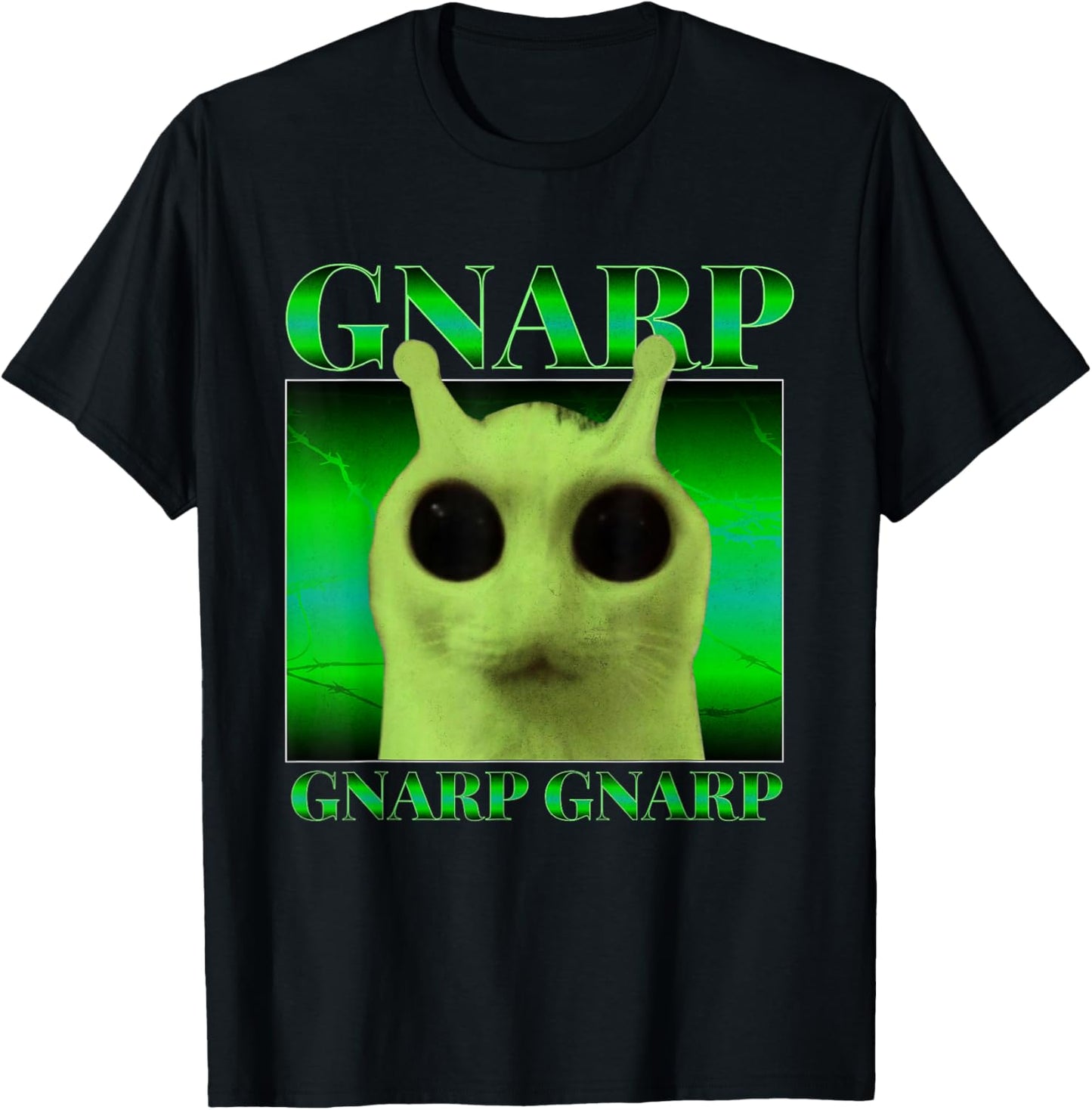 Gnarp Cat Silly Alien Cat Meme brainrot gen z meme T-Shirt