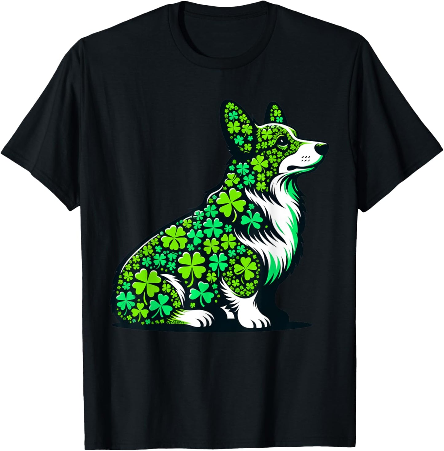 St Patricks Day Dog Themed Women Men Corgi Dog Lover T-Shirt