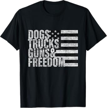 Dogs Trucks Guns & Freedom T-Shirt