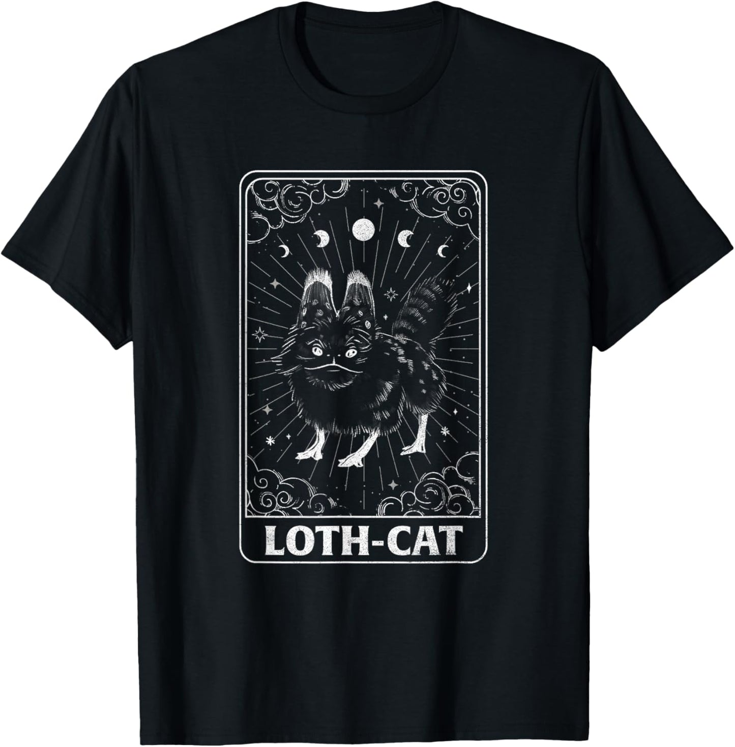 Star Wars: Ahsoka Loth-Cat Starry Celestial Tarot Card Line T-Shirt