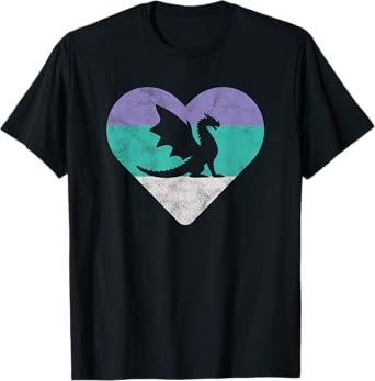 Dragon Retro Gift For Women or Girls T-Shirt