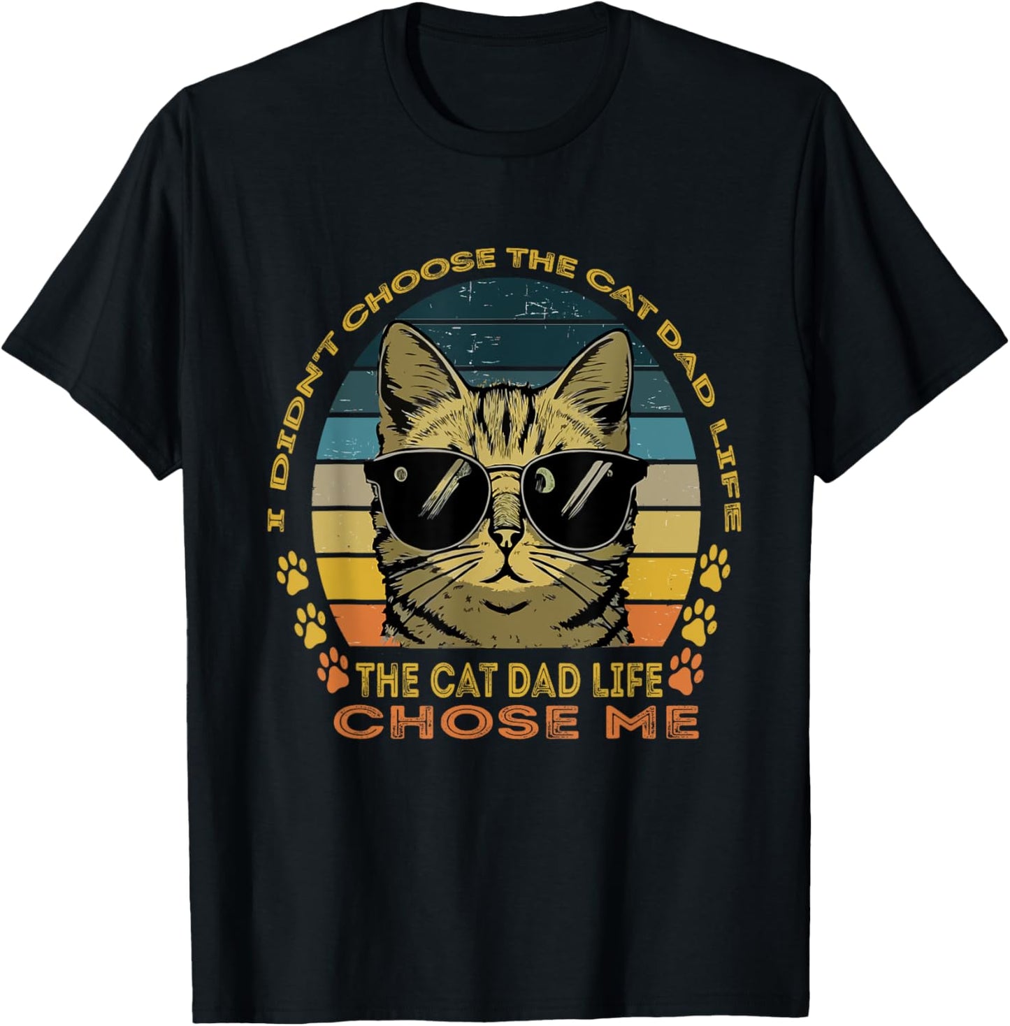 Proud Cat Owner Cat Dad Funny Kitty Saying T-Shirt