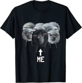 Sweet Sheep - me the black sheep (D010-0906A) T-Shirt
