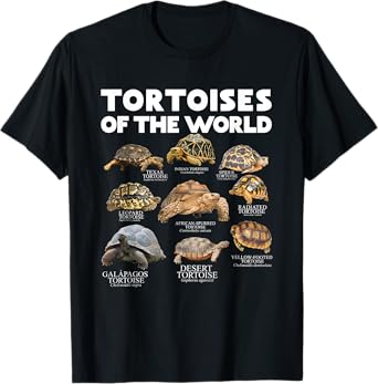 Tortoises Of The World Turtles Lover Save The Tortoises T-Shirt