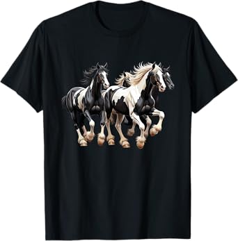 Riding Gypsy Vanner Rider Gypsy Vanner Owner Equestrian T-Shirt