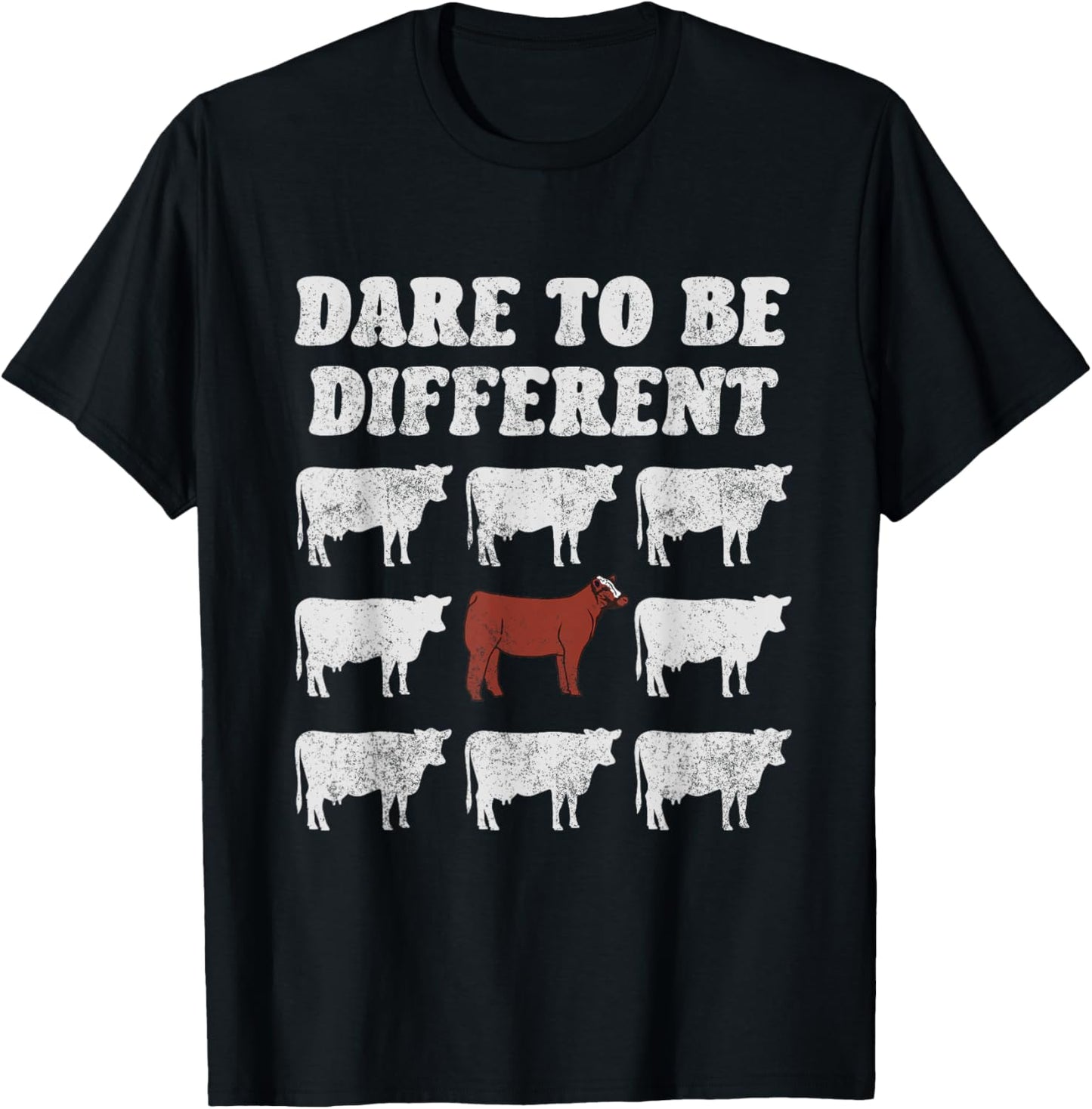 Cattle Show Stock Dare To Be Different Showmanship Livestock T-Shirt