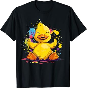 Rubber Duck Rubber Duckie Watercolor Rubber Duckling T-Shirt
