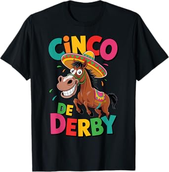 Cinco de Derby Funny Horse Racing Derby de Mayo T-Shirt