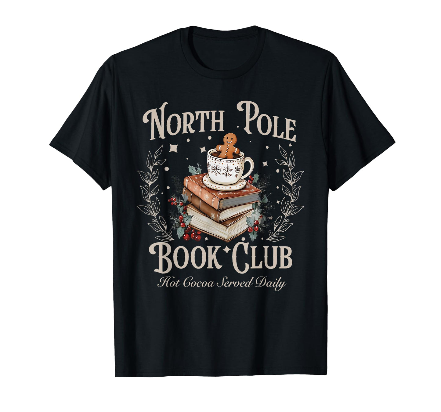 All Booked for Christmas Coquette Xmas Book Club Book Lovers T-Shirt
