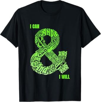 Green Can & Will Green Color Graphic T-Shirt