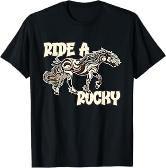 Rocky Mountain Beauty: Cute Swirl Design For Gaited Horses T-Shirt