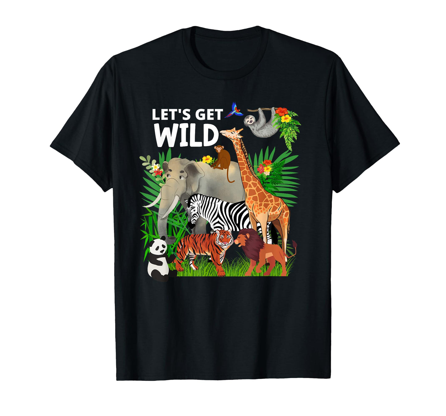 Zoo Animals Wildlife Birthday Party A Day At The Zoo Safari T-Shirt