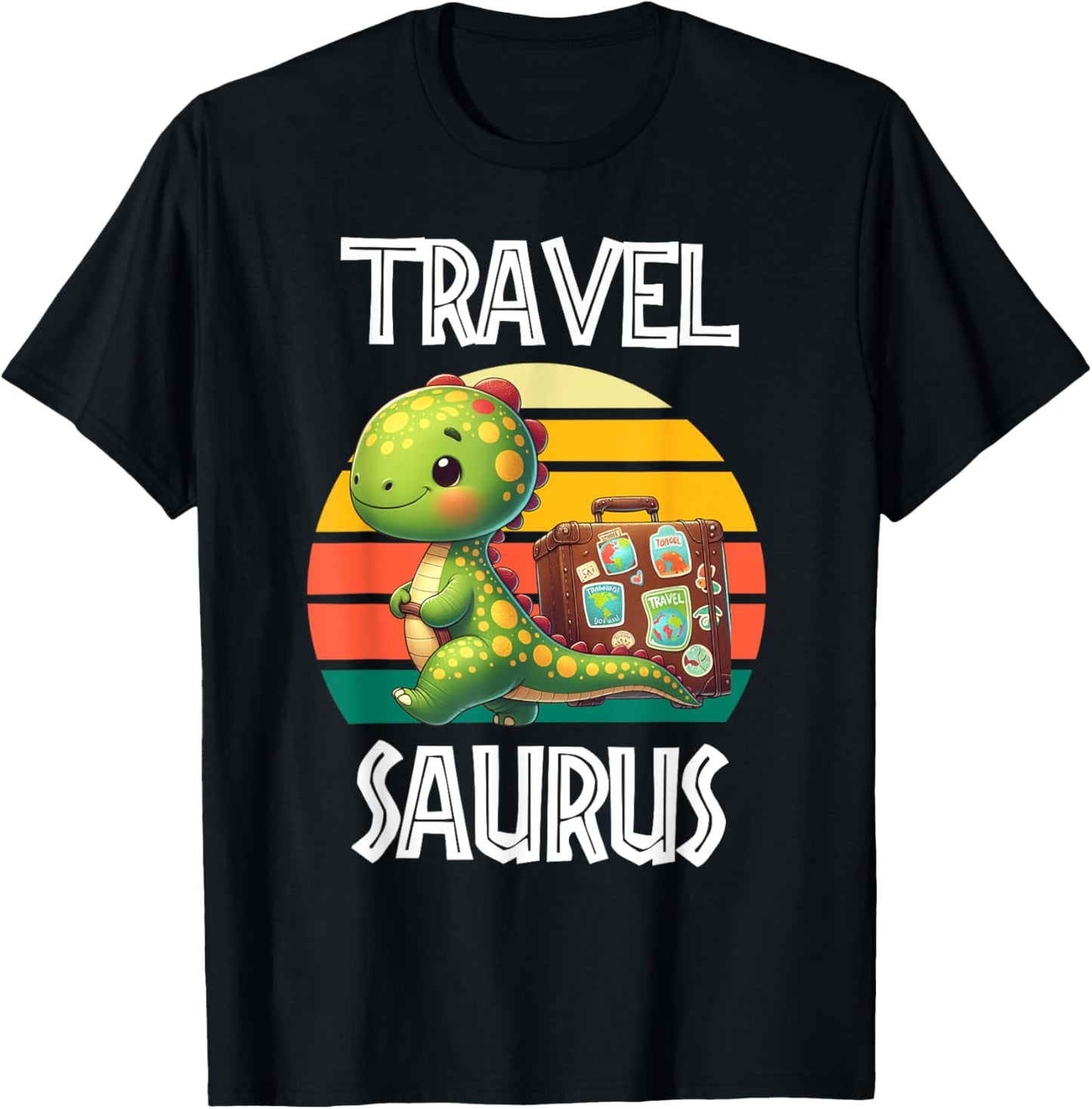 Travel Saurus Funny T-Rex T-Shirt