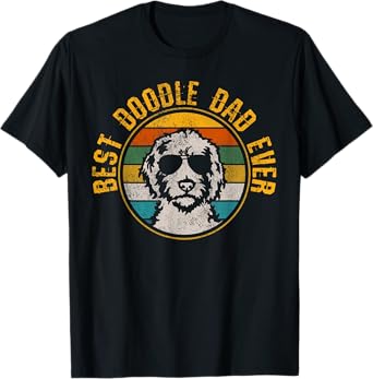 Best Doodle Dad Ever - Vintage Dog Golden Doodle Gift T-Shirt