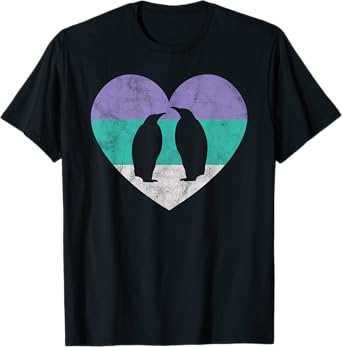 Cute Couples Gift Shirt For Women & Girls | Penguins T-Shirt