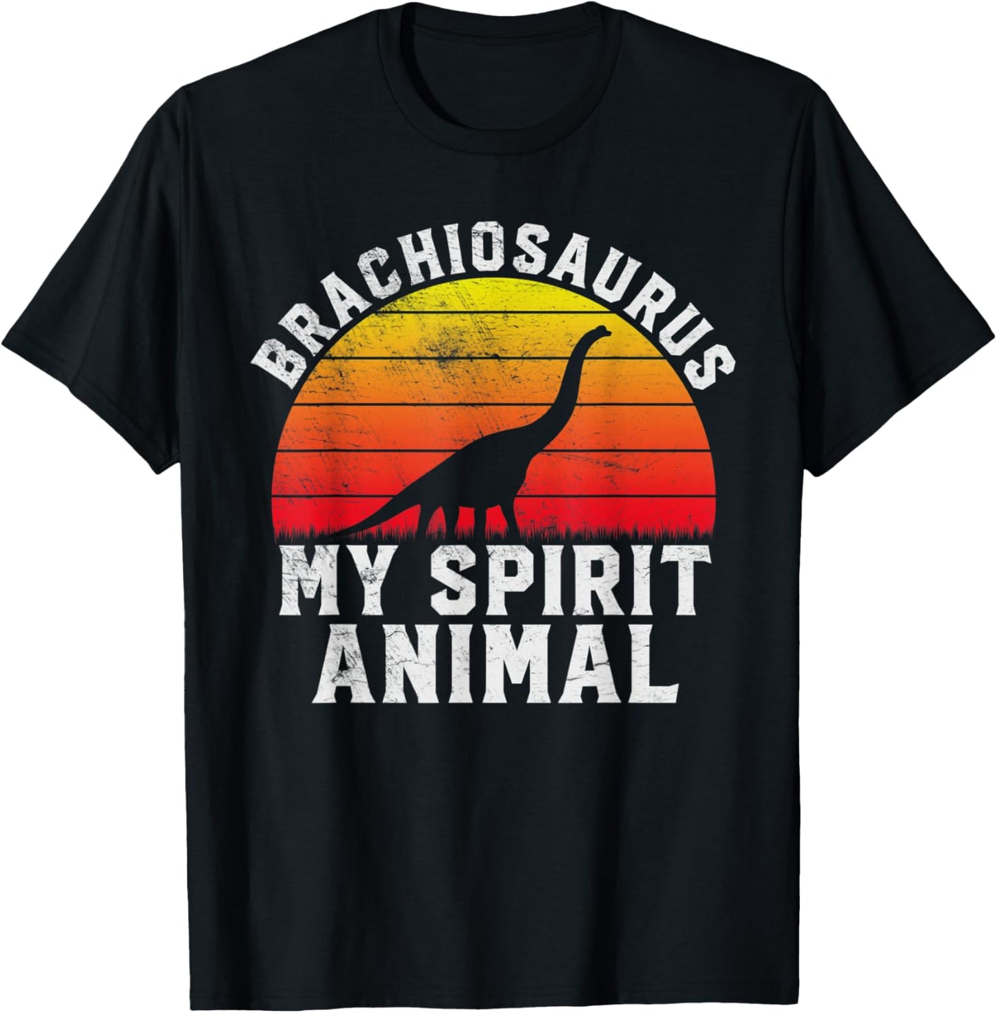 Brachiosaurus My Spirit Animal - Dinosaur Retro Paleontology T-Shirt