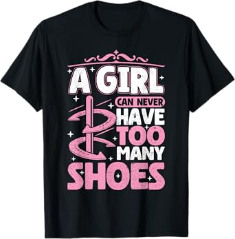 Girl can never have too many shoes Horseshoe Pitching Women T-Shirt