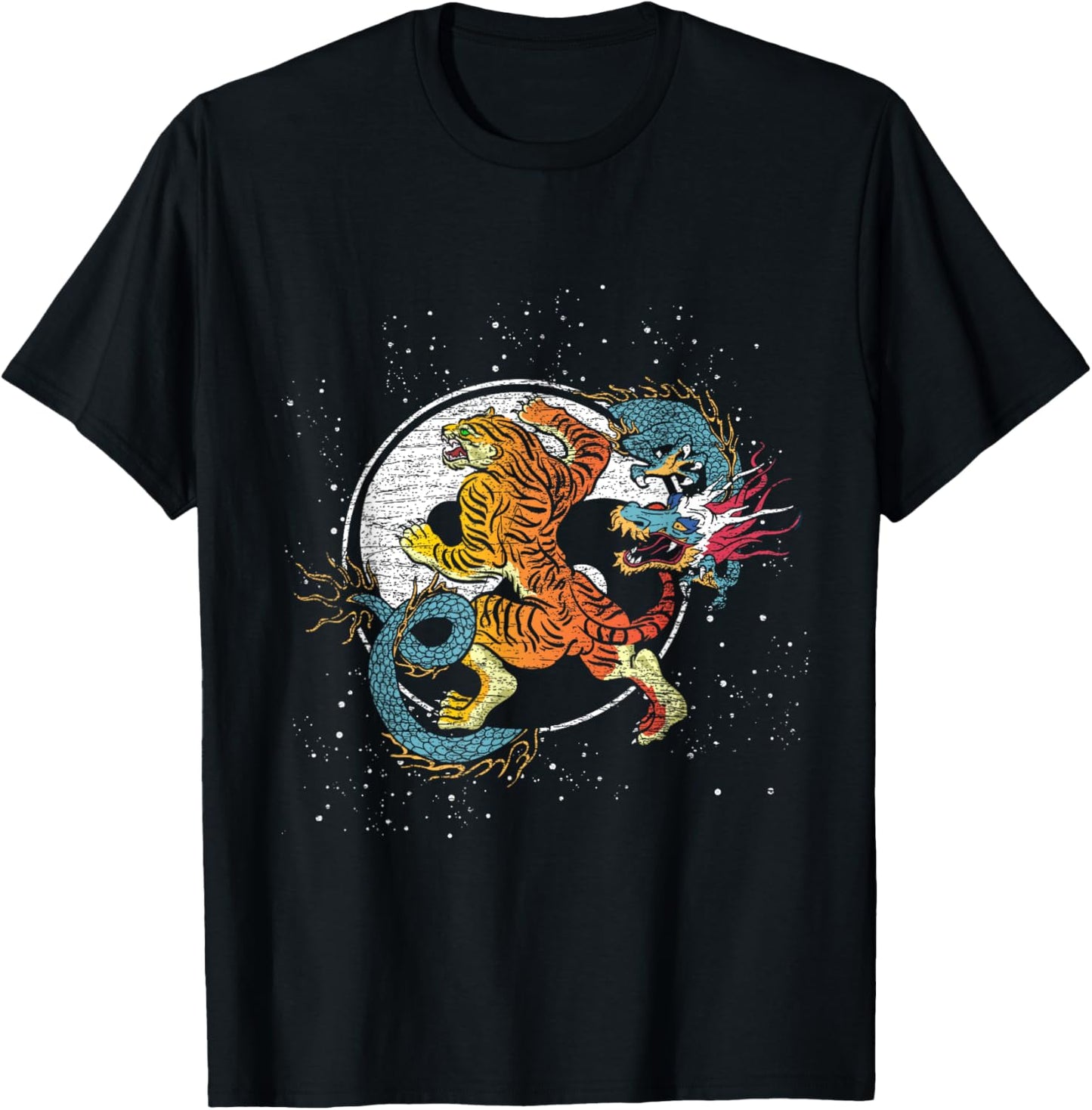 Chinese Animals Dragon Tiger T-Shirt