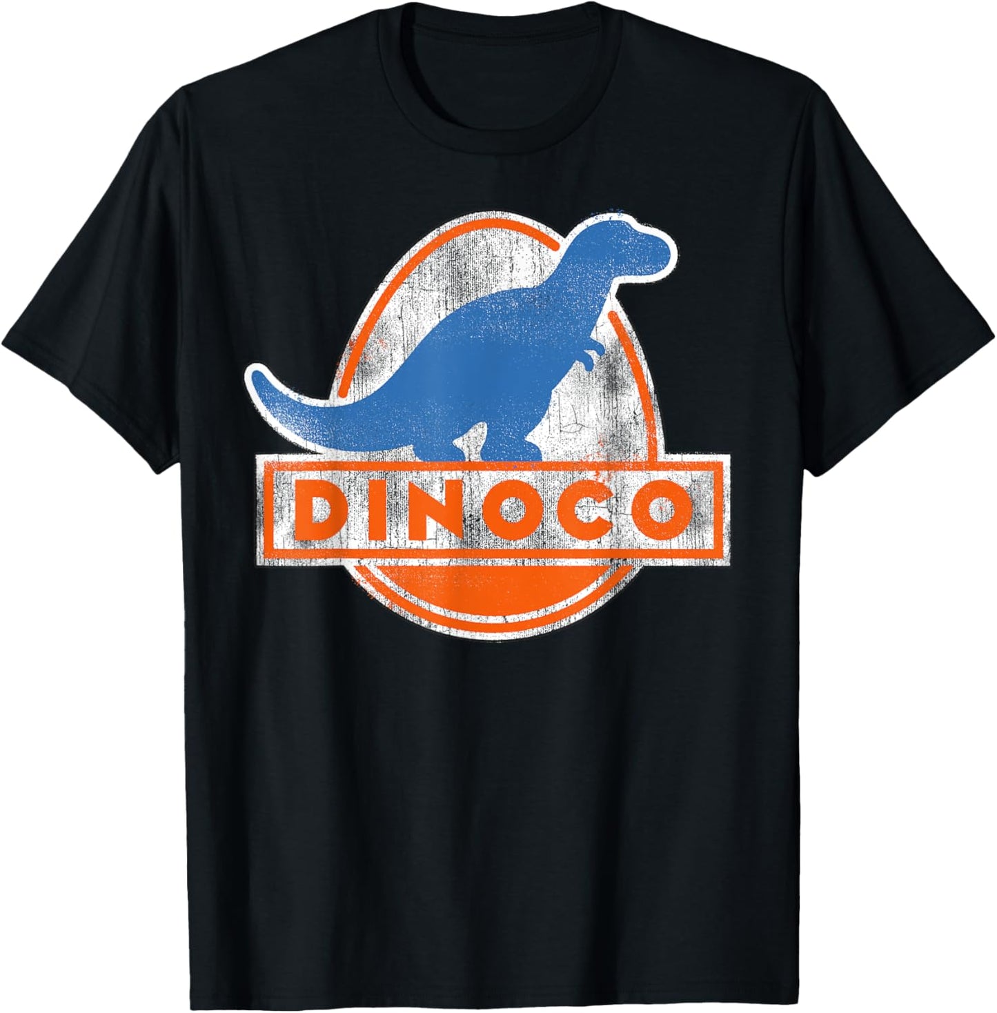 Disney Pixar Cars Iconic DINOCO Distressed Dinosaur Logo T-Shirt