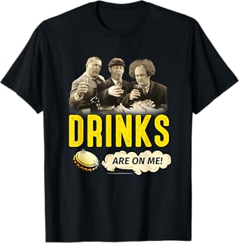 TTS- The Three Stooges: Drinks Are On Me! T-Shirt