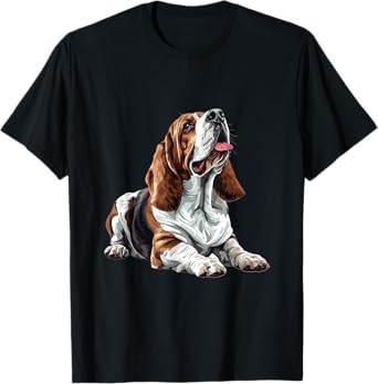 Basset Hound Dog Breed Graphic Men Women Girls Kids T-Shirt