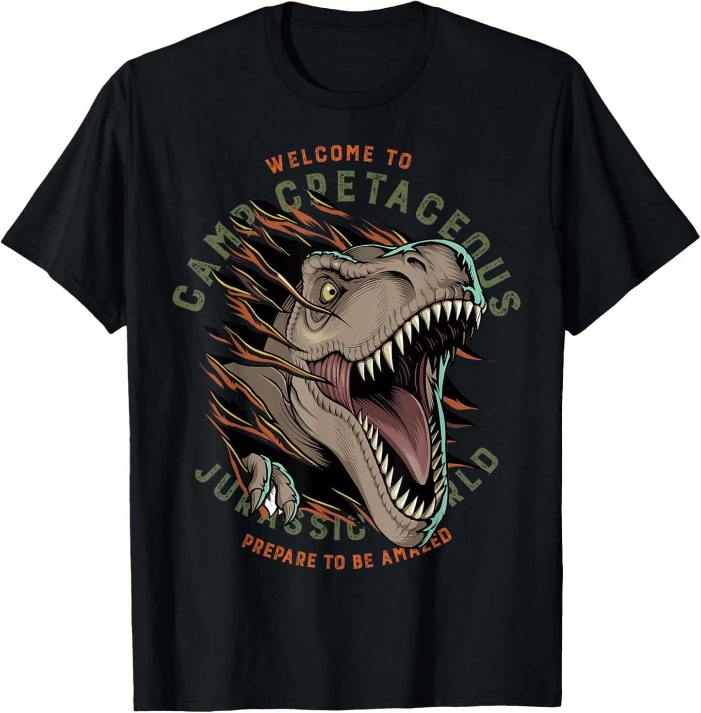 Camp Cretaceous Welcome T-Rex T-Shirt