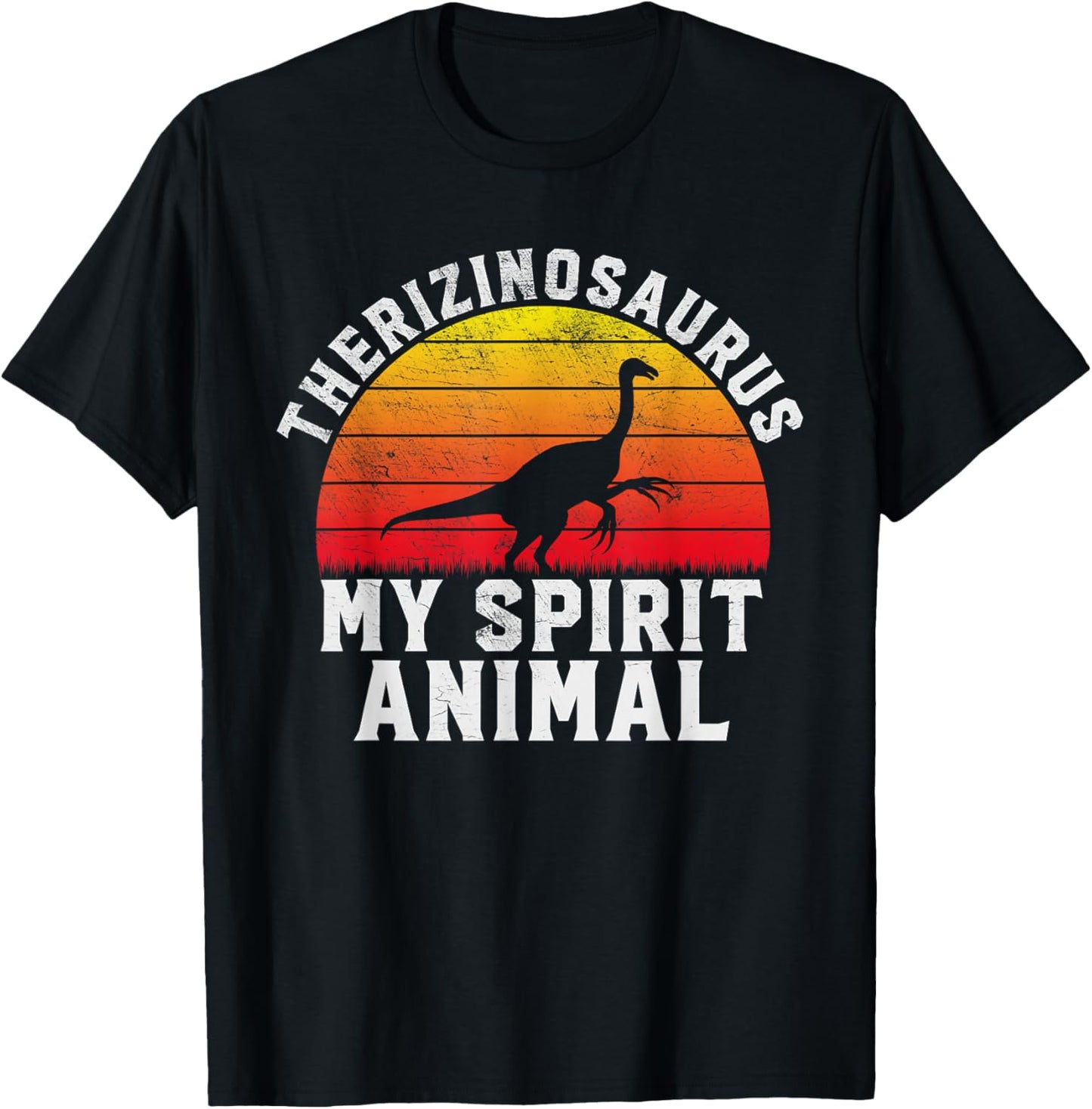 Therizinosaurus My Spirit Animal Dinosaur Retro Paleontology T-Shirt