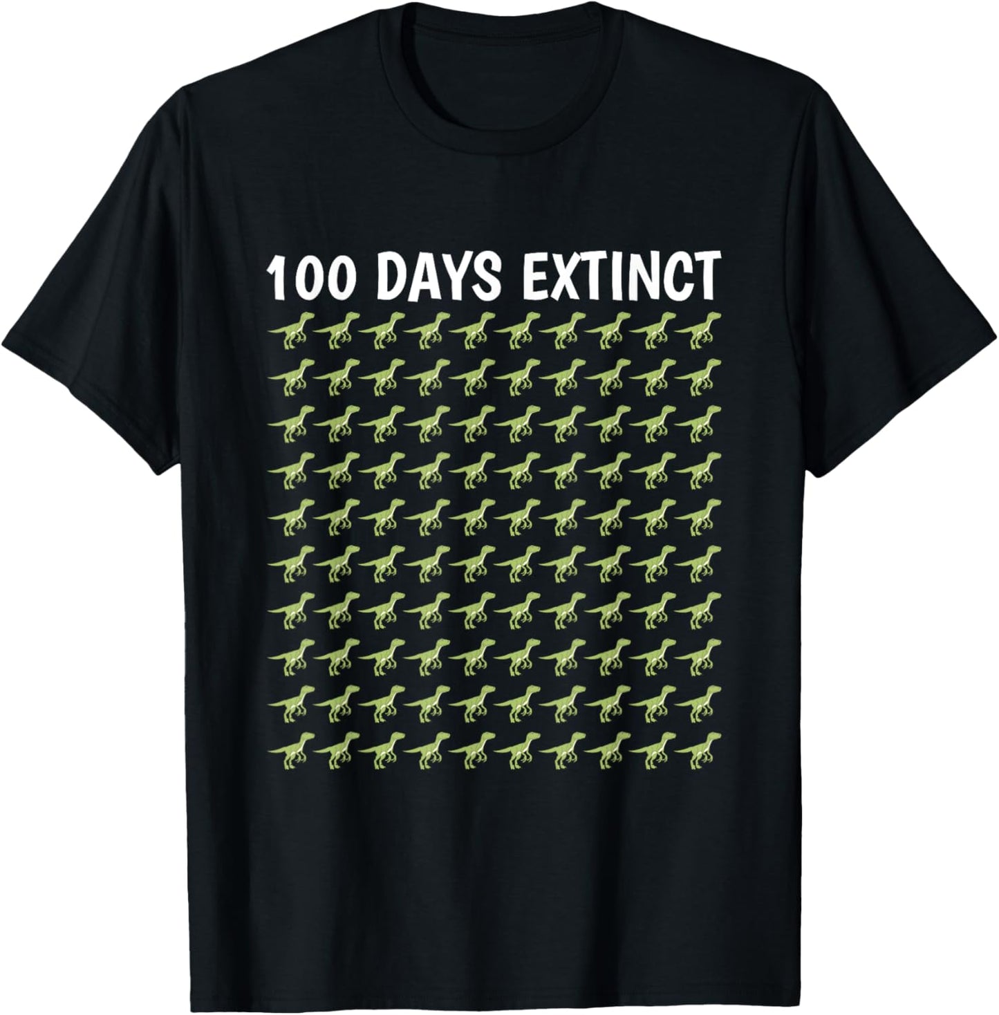 Dinosaur T-Rex 100 Days Of School Shirt Boy Girl Gift T-Shirt