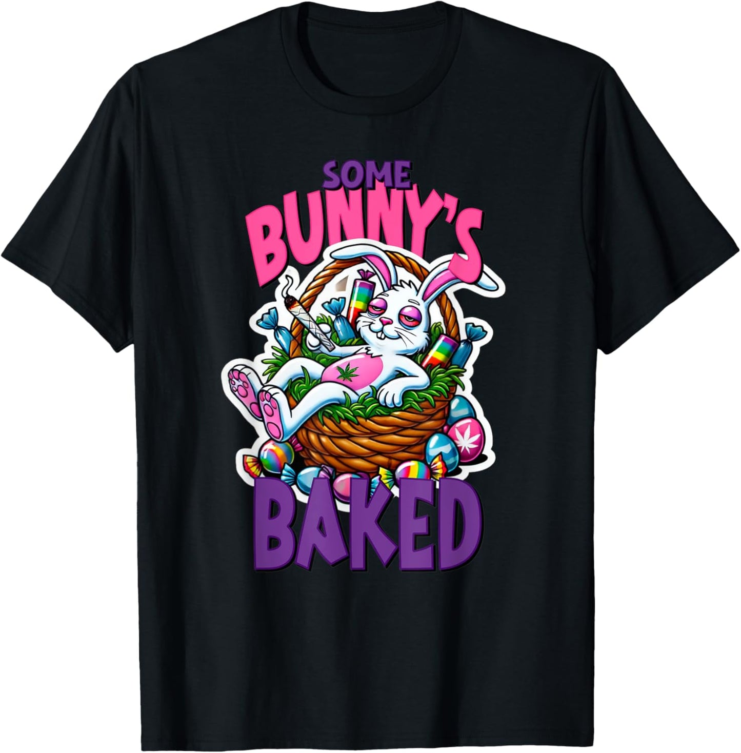 420 Easter Bunny Funny Weed Smoking Rabbit Cannabis 4/20 Day T-Shirt