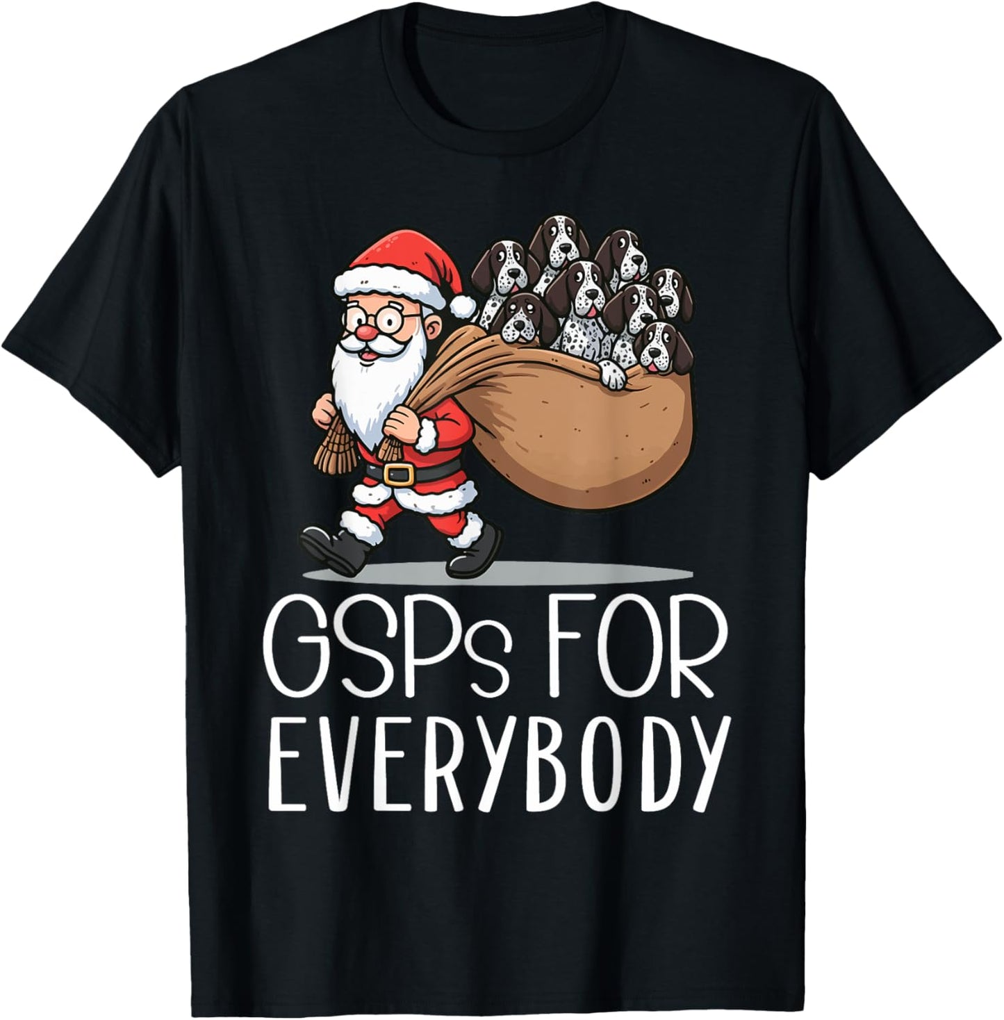 German Shorthaired Pointer Dog Funny GSP Christmas Xmas T-Shirt
