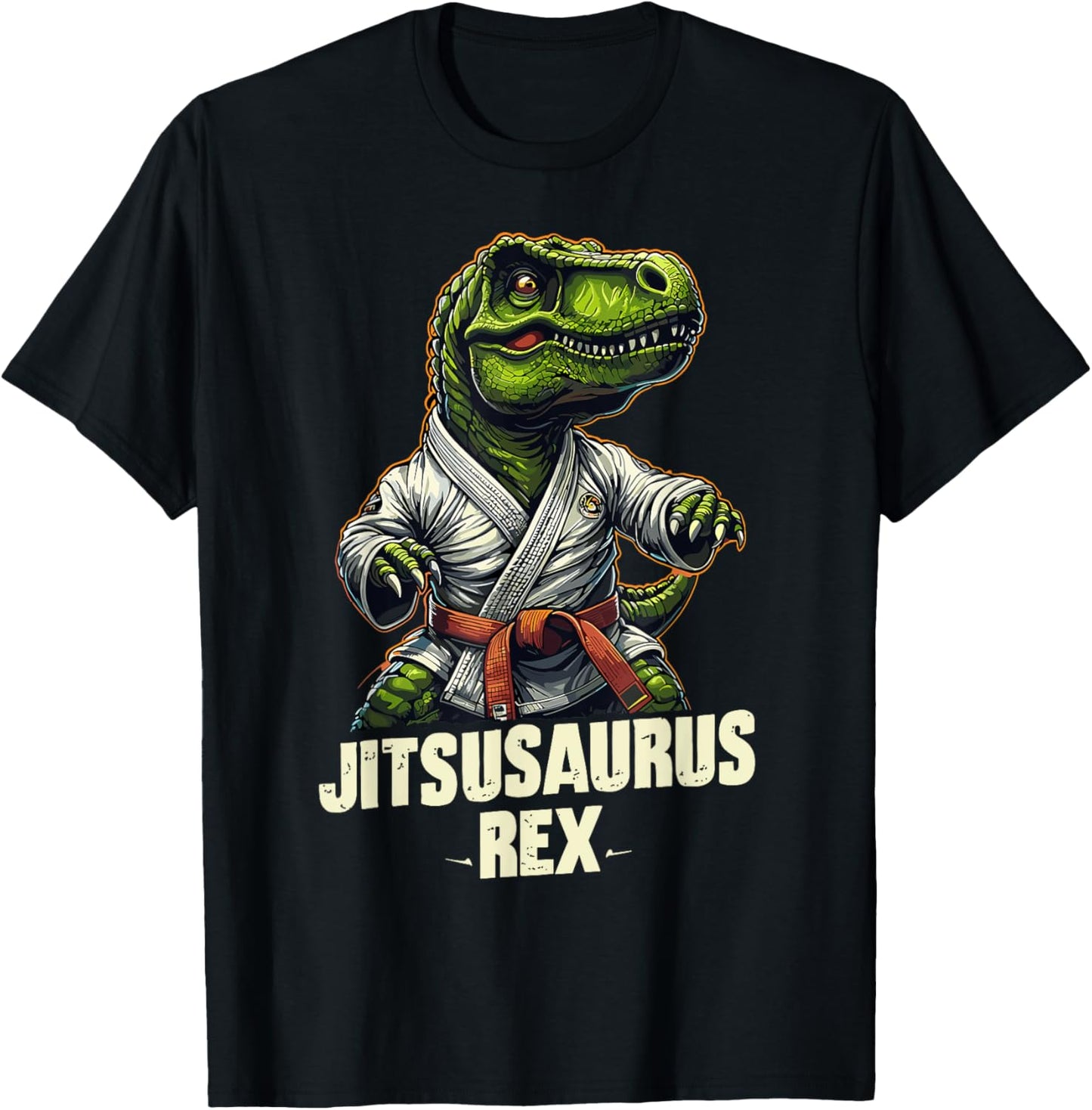 Jiu Jitsu Jitsusaurus Rex Martial Arts T-Rex Funny Dinosaur T-Shirt