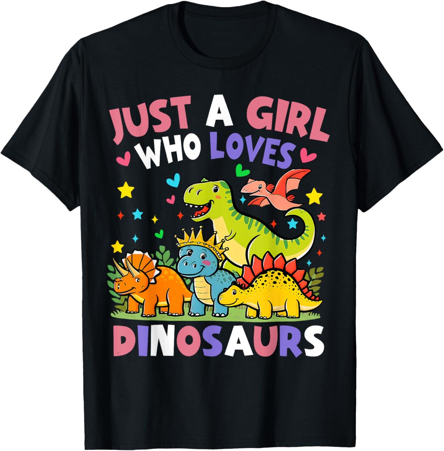 Dinosaur Dino Just a Girl Who Loves Dinosaurs T-Shirt