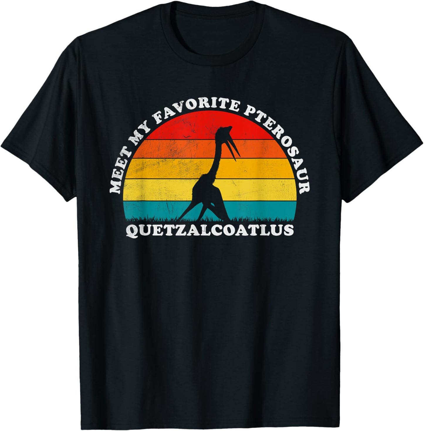 Quetzalcoatlus - My Favorite Pterosaur Dinosaur Lover Retro T-Shirt