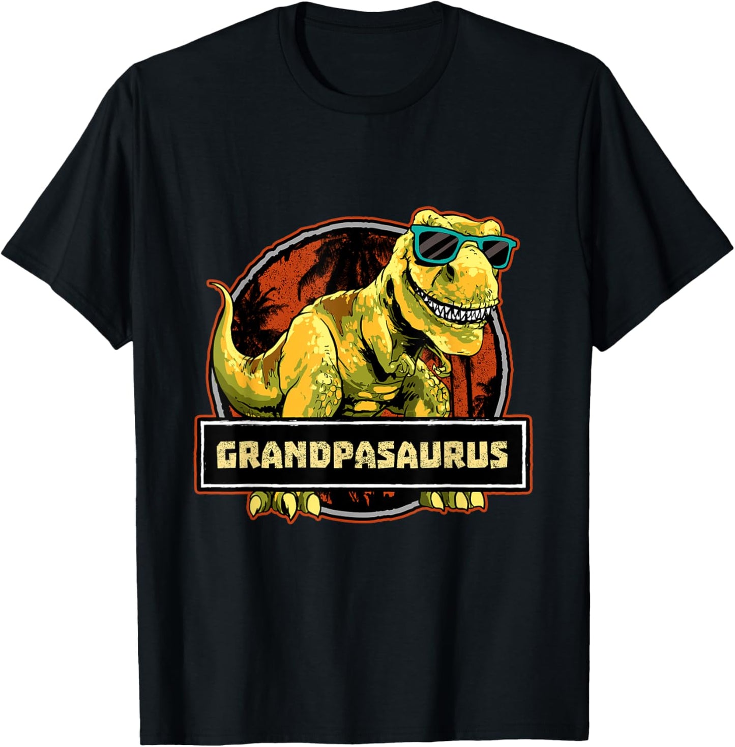 Grandpa Grandpasaurus Shirt T Rex Dinosaur Birthday Granddad T-Shirt