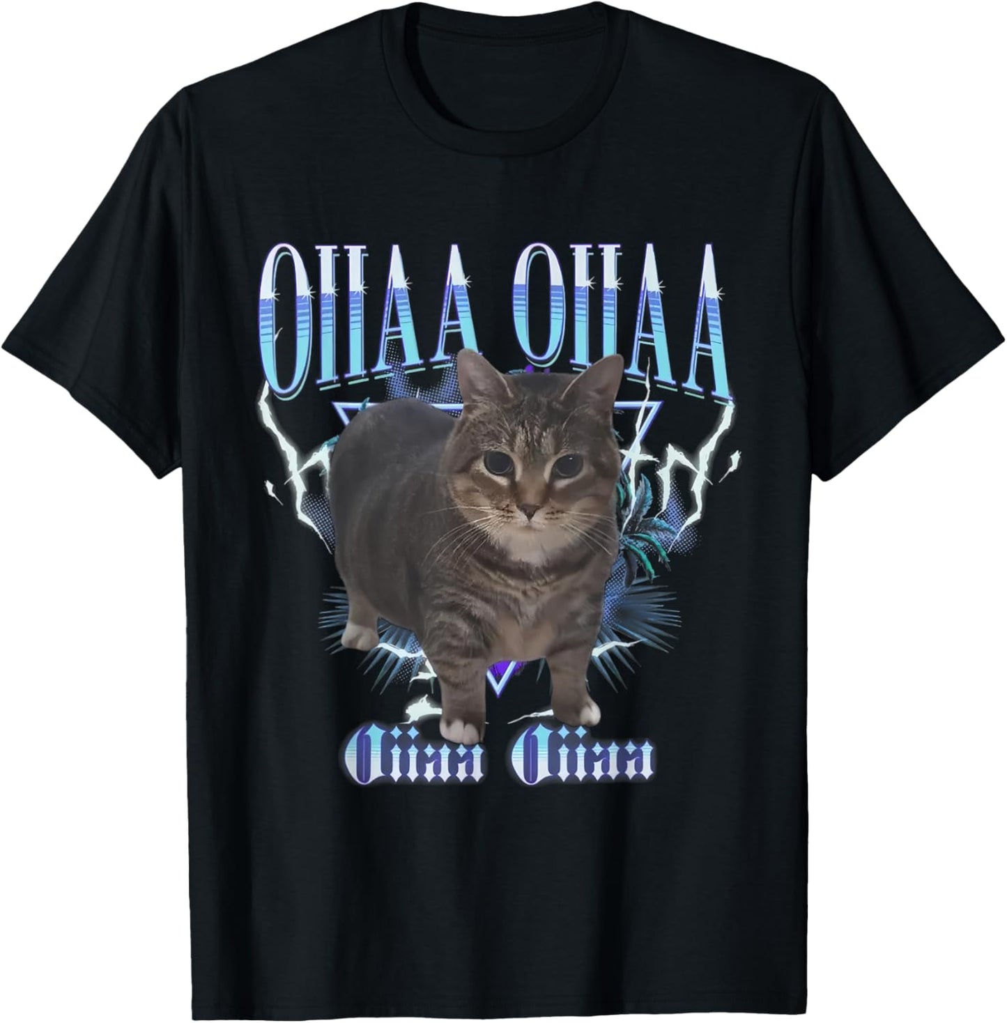 Funny Viral Spining Cat Meme Oiiaa Oiiaa Cat Silly Meme T-Shirt