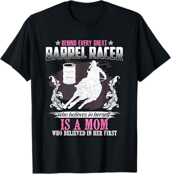 Barrel Racing Shirt Women Girls Horse Barrel Racing T-Shirt