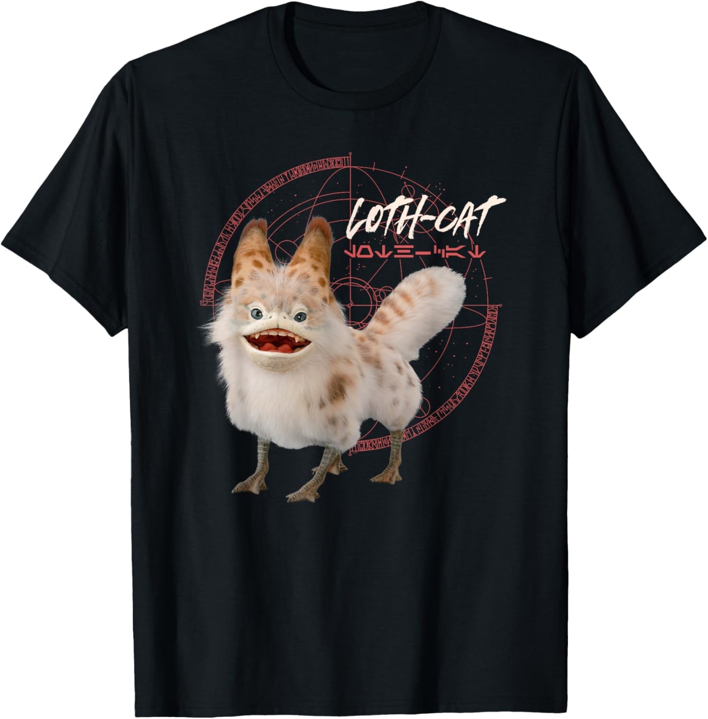 Star Wars Ahsoka Sabine’s Loth-Cat Aurebesh Disney+ T-Shirt