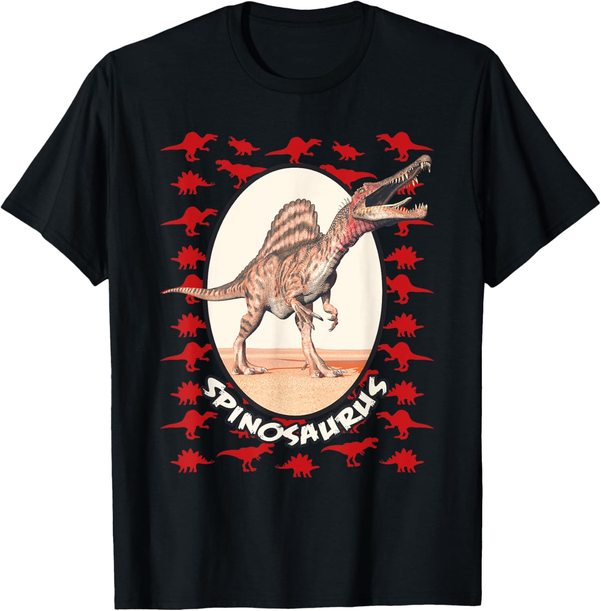 Realistic Spinosaurus Graphic Tee for Kids | Adult Dinosaur T-Shirt