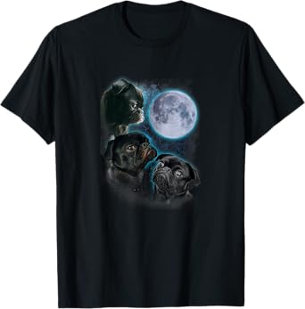 Three pug moon T-Shirt