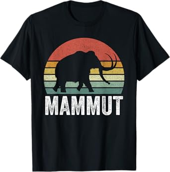 Vintage Retro Sunset Mammut T-Shirt