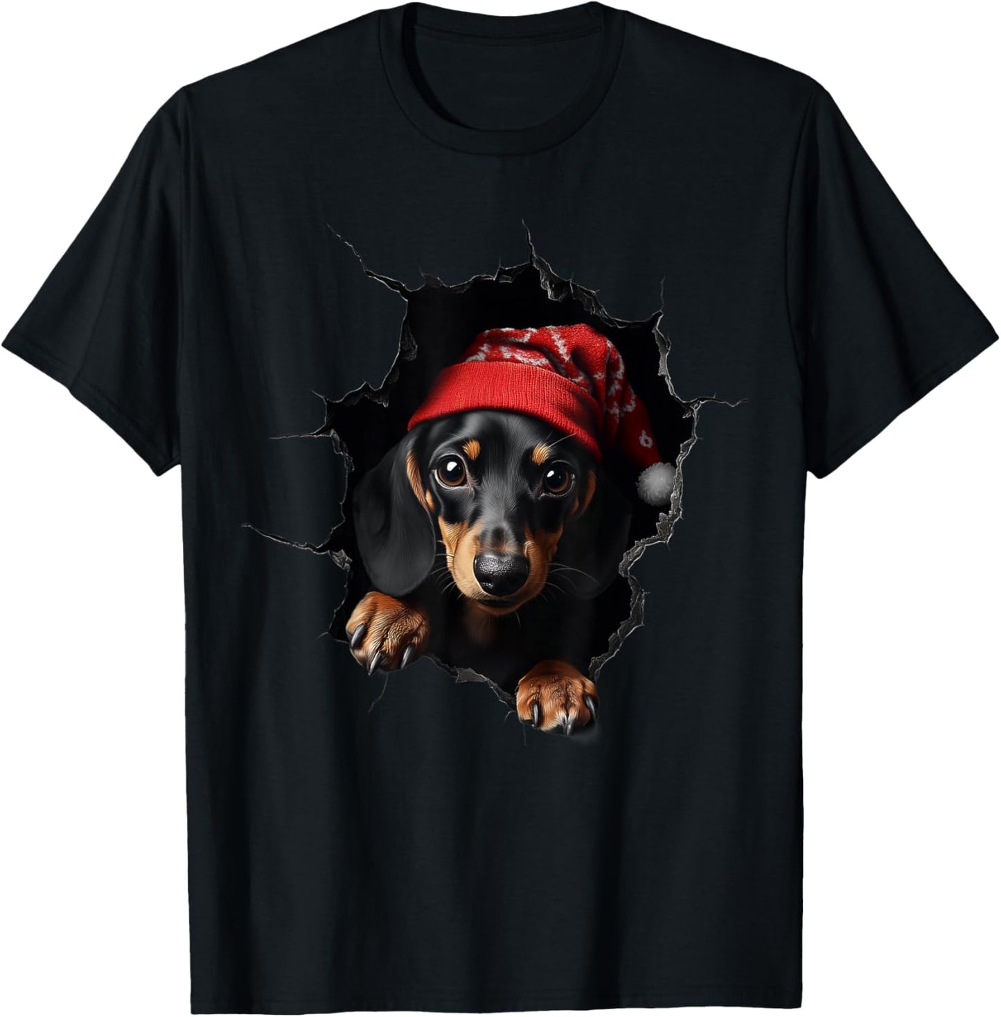 Funny Christmas Dog Lover Dog Owner Xmas Dachshund Dogs T-Shirt