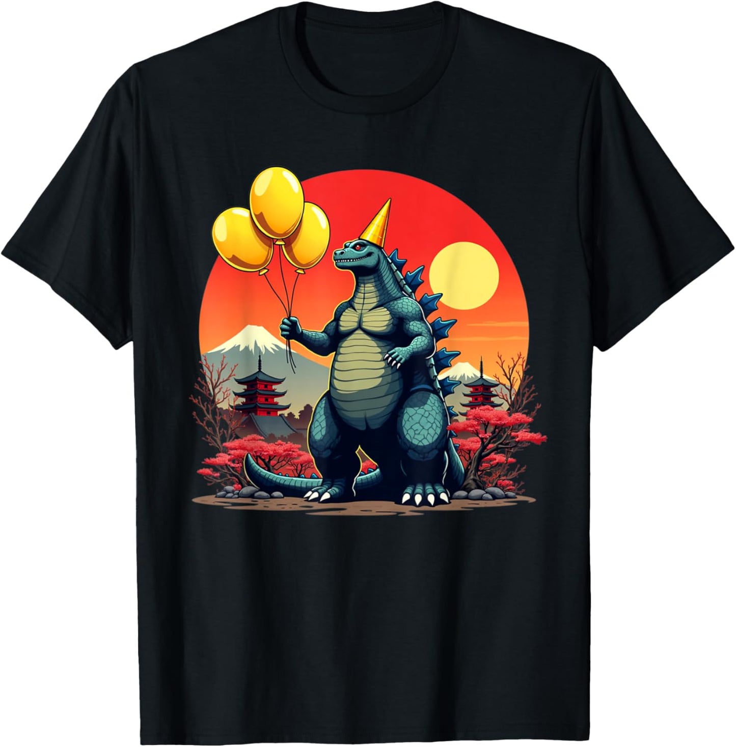 Kaiju Birthday Japan Monster Movie Bday Party Decorations T-Shirt