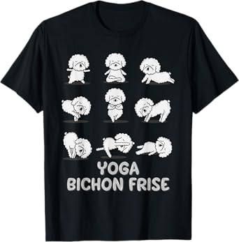 Yoga Bichon Frise Shirt Spiritual Zen Meditation Dog Lover T-Shirt